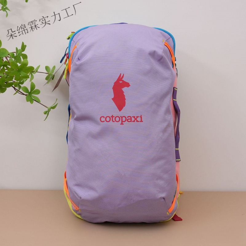 Hiking Backpack Waterproof - Waterproof Color Block Backpack Men Women