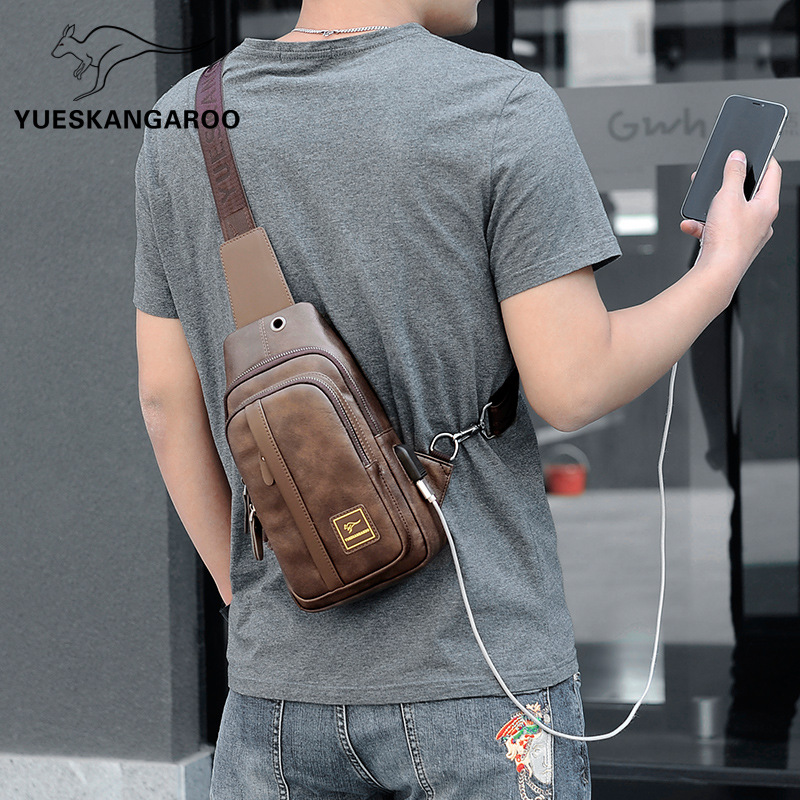Mini Backpack Purse - Portable Chest Bag for Man Fashion