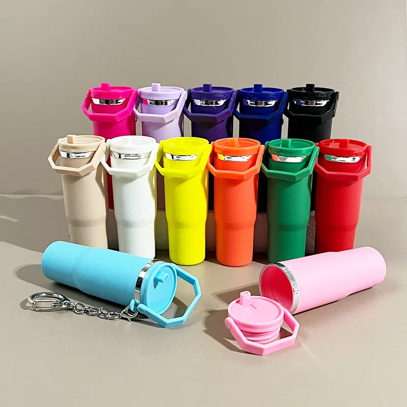 Mini Backpack Purse - Kawaii Mini Cup Tumbler Shaped Keychain