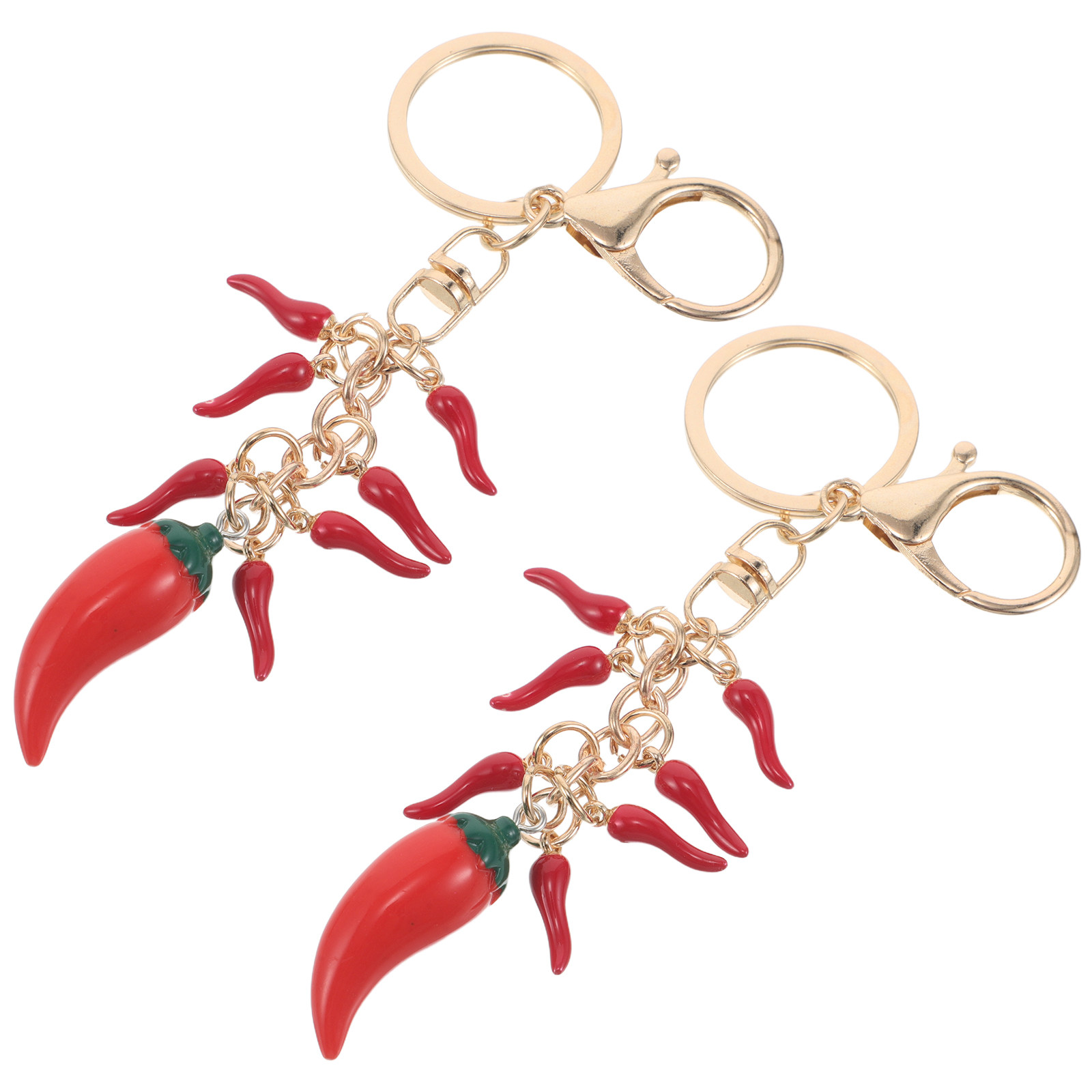 Mini Backpack Purse - 2Pcs Kawaii Chili Pepper Keychain Mini