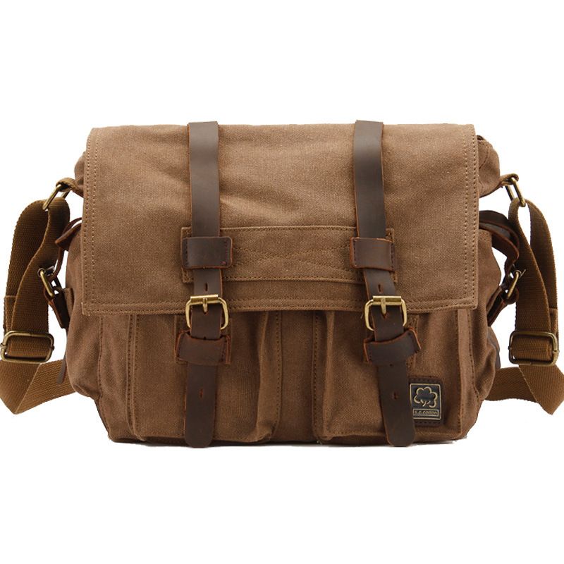 Leather Backpack Vintage - Men's Women's Casual Vintage Canvas Leather