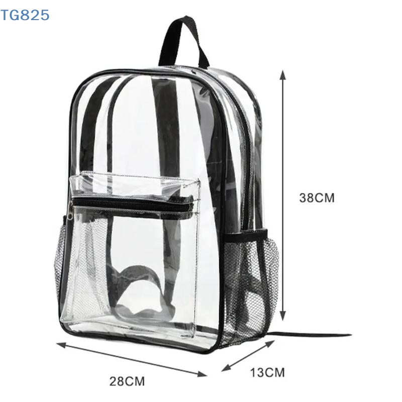 Canvas Backpack Casual - 【AN】【AN】Transparent PVC Outdoor Sports Fitness Knapsack