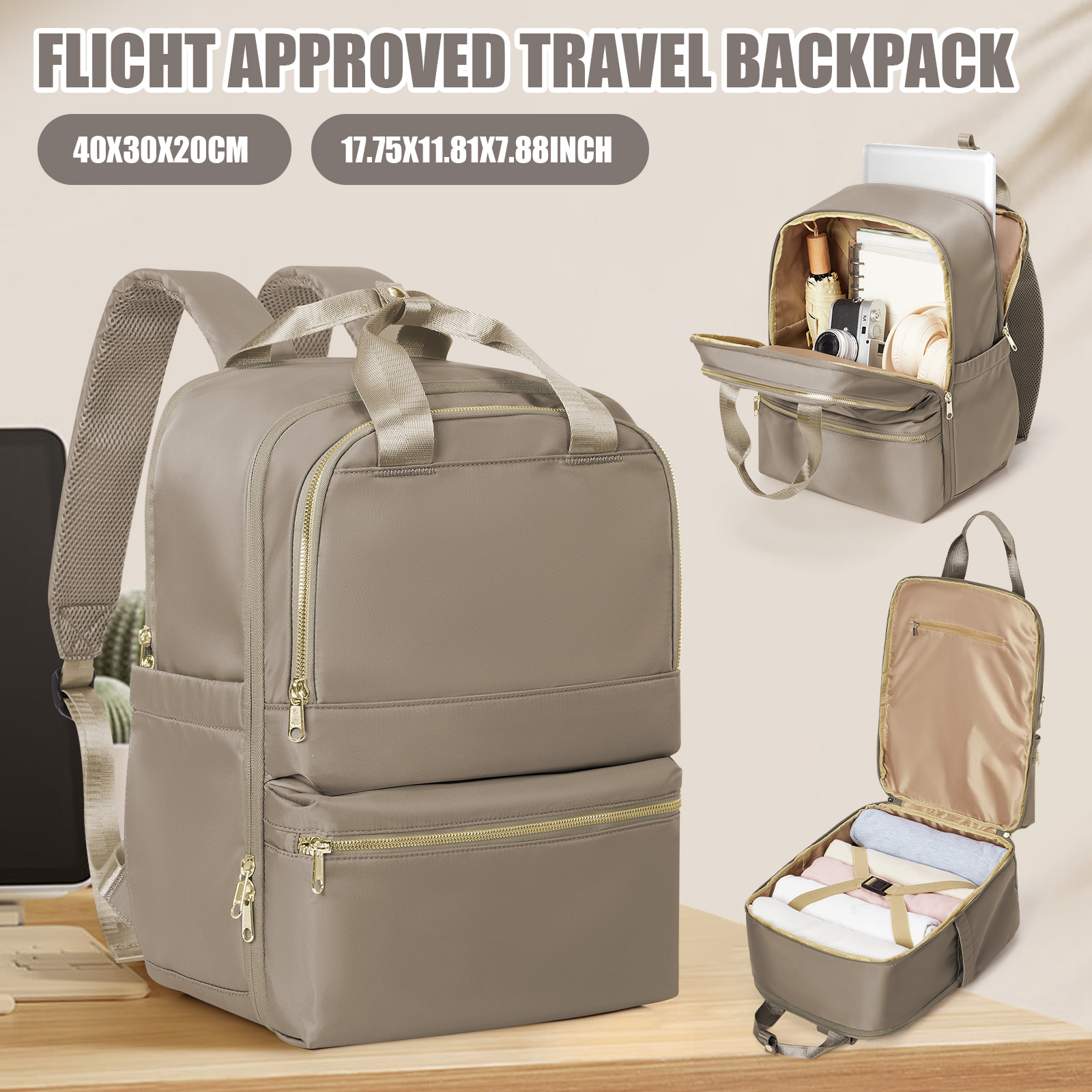 Fashion Backpack Women - Ryanair 40x30x20 Travel Backpack for Women,
