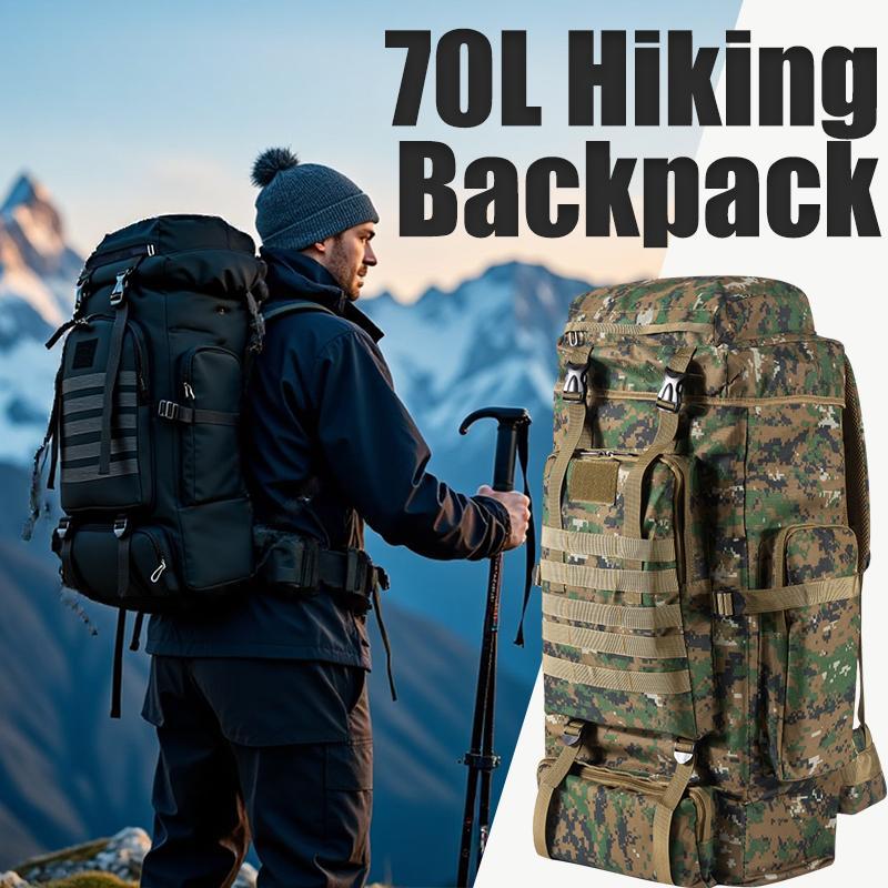 Hiking Backpack Waterproof - 70L Professional Hiking Backpack Large Capacity