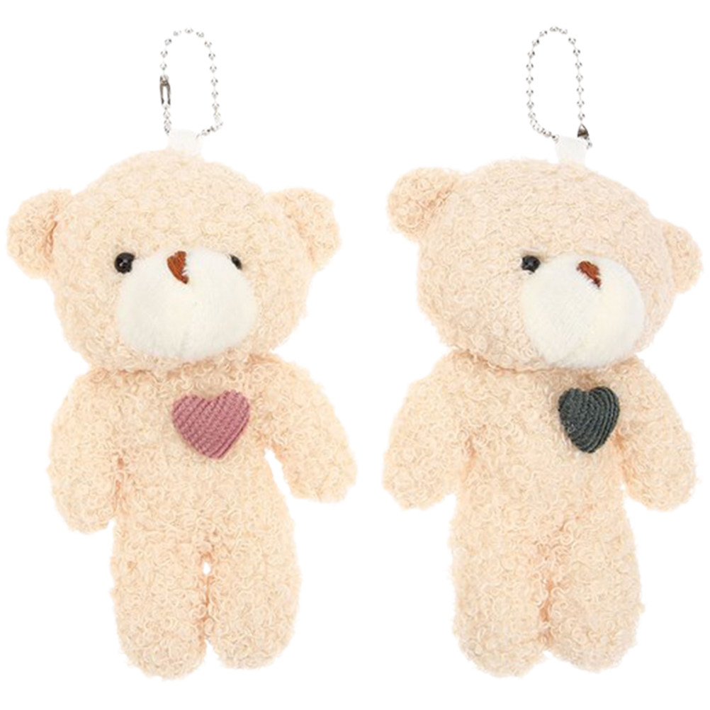 Mini Backpack Purse - 2 Pcs Stuffed Key Ring Charms