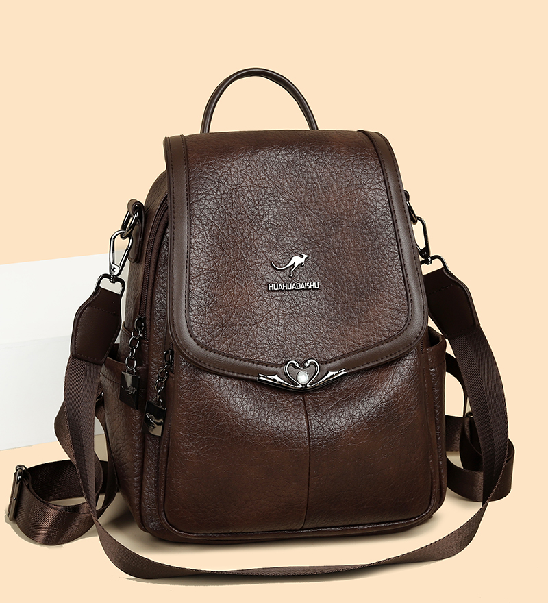 Leather Backpack Vintage - 2026 new Ladies Bookbag Rucksack Women