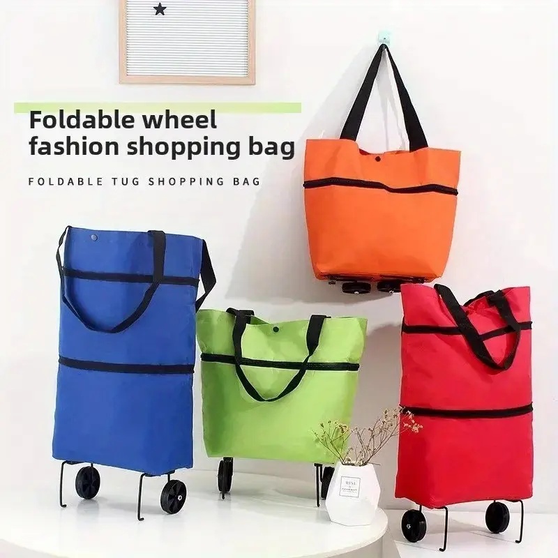 Foldable Backpack Small - Foldable Portable Shopping Cart with Wheels