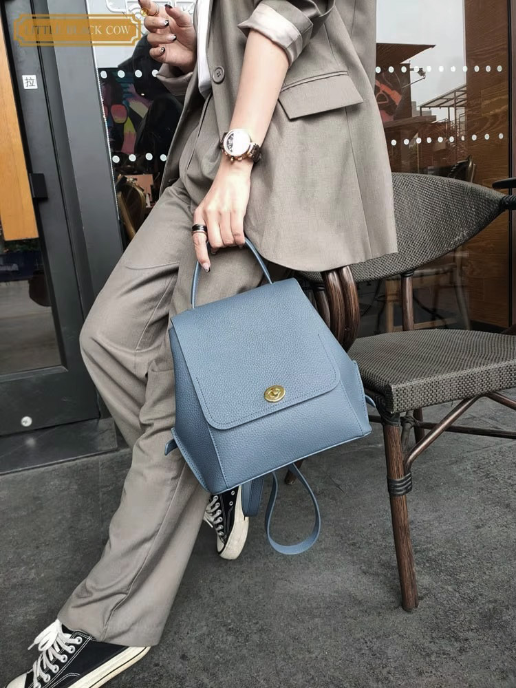 Leather Backpack Vintage - Genuine Leather Backpack Women Casual Fashion