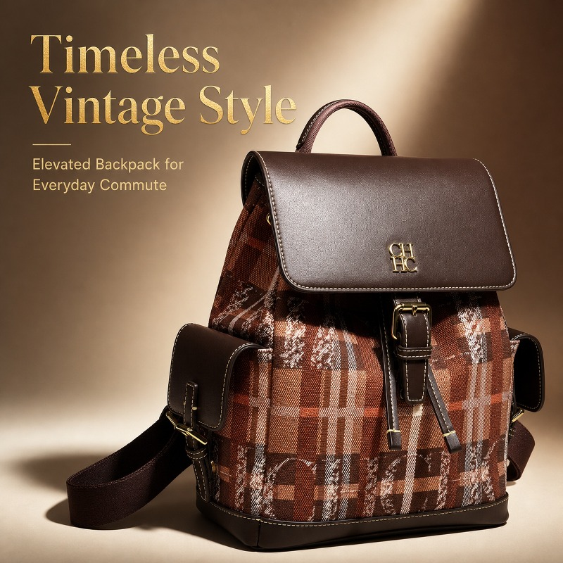 Fashion Backpack Women - CHHC Fashion Color Block Backpack Dating