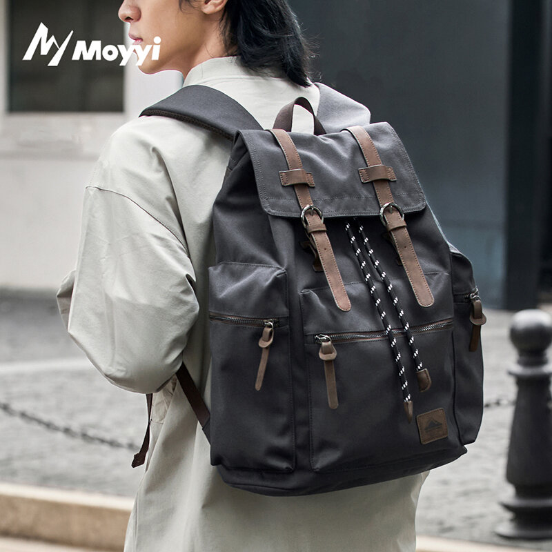 Hiking Backpack Waterproof - MOYYI 27L Large Flap Backpack For