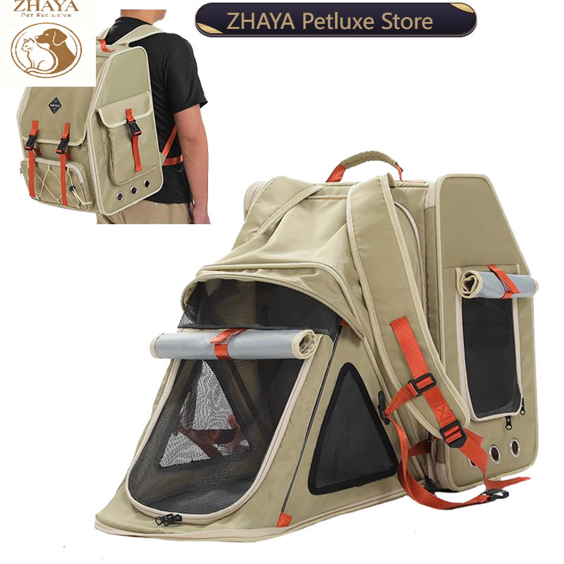Foldable Backpack Small - ZHAYA Pet Carrier Backpack Large Capacity