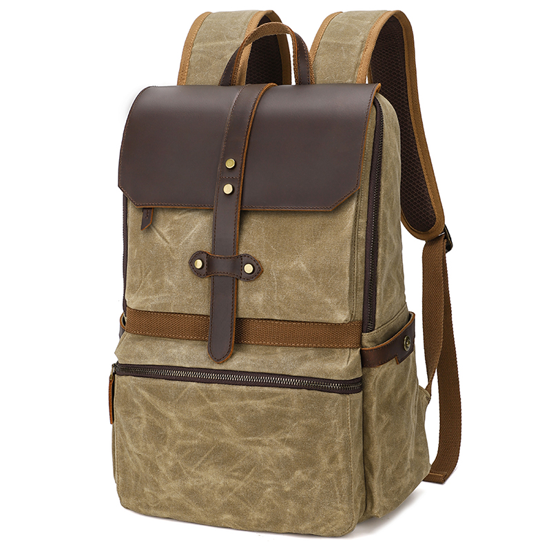 Canvas Backpack Casual - Vintage 15.6 inch Laptop Backpack Women