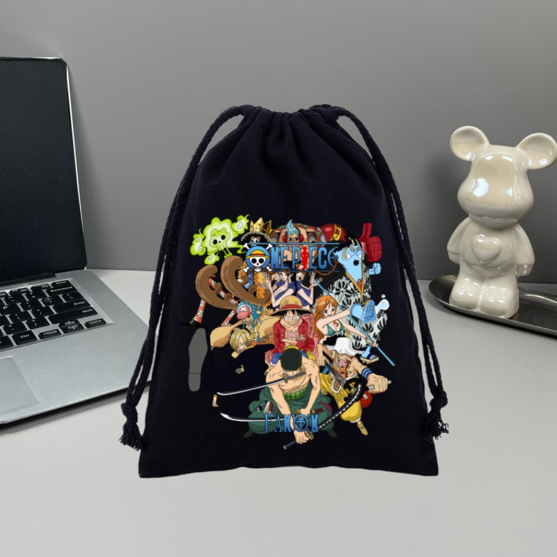 Drawstring Gym Bag - Anime One Piece Drawstring Backpack Luffy
