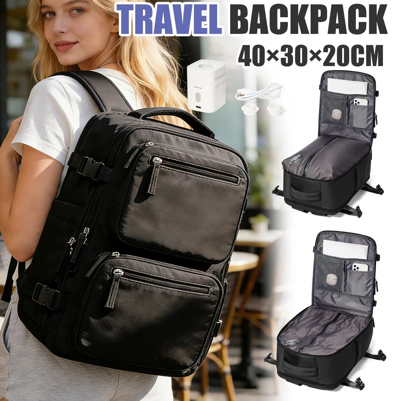 Fashion Backpack Women - Women Backpack Vacuum Backpack with Pump