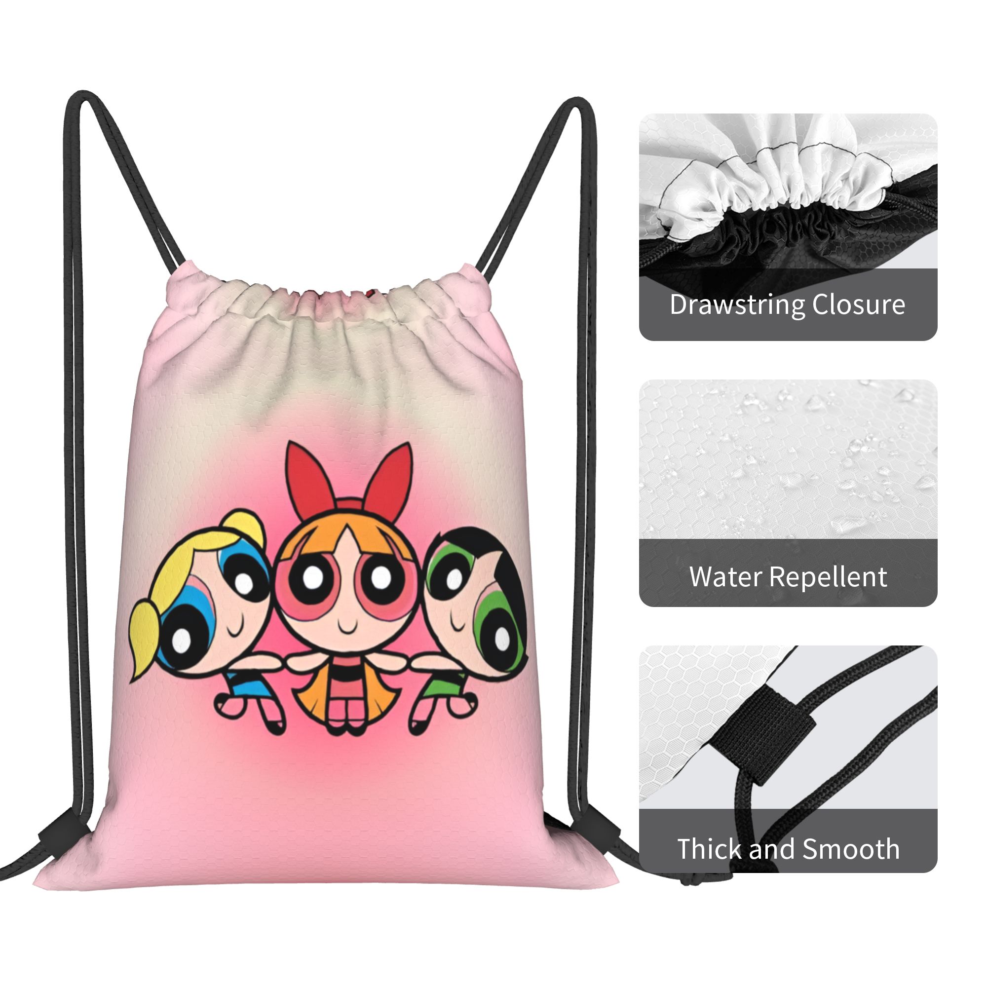 Custom Poweres Anime Puffes Dr - огляд і ціна Drawstring Gym Bag