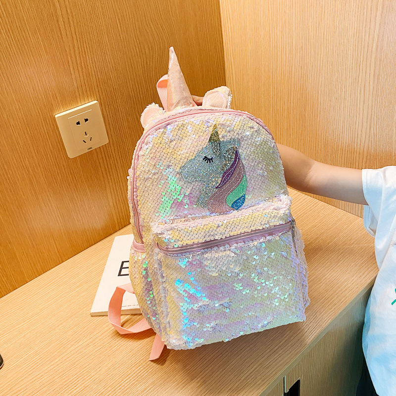 Sequin Unicorn Backpack Pink S - огляд і ціна Fashion Backpack Women