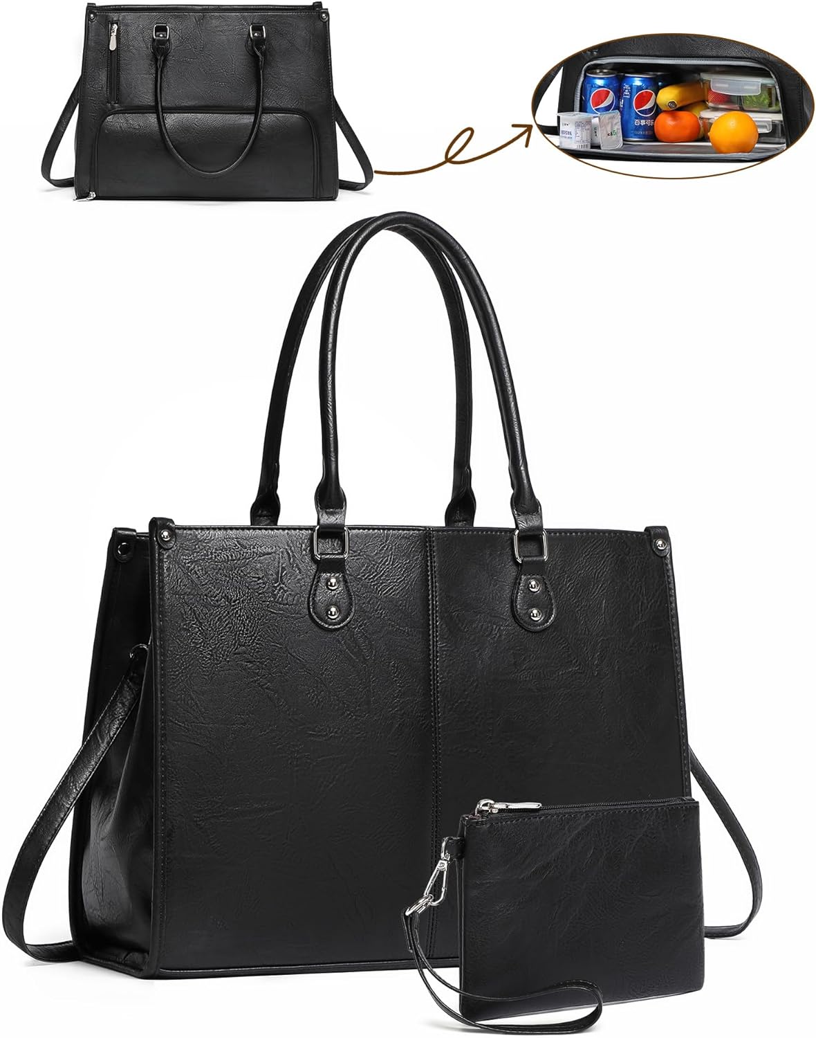 2 in 1 Laptop Tote Bag with In - огляд і ціна Laptop Backpack 15.6