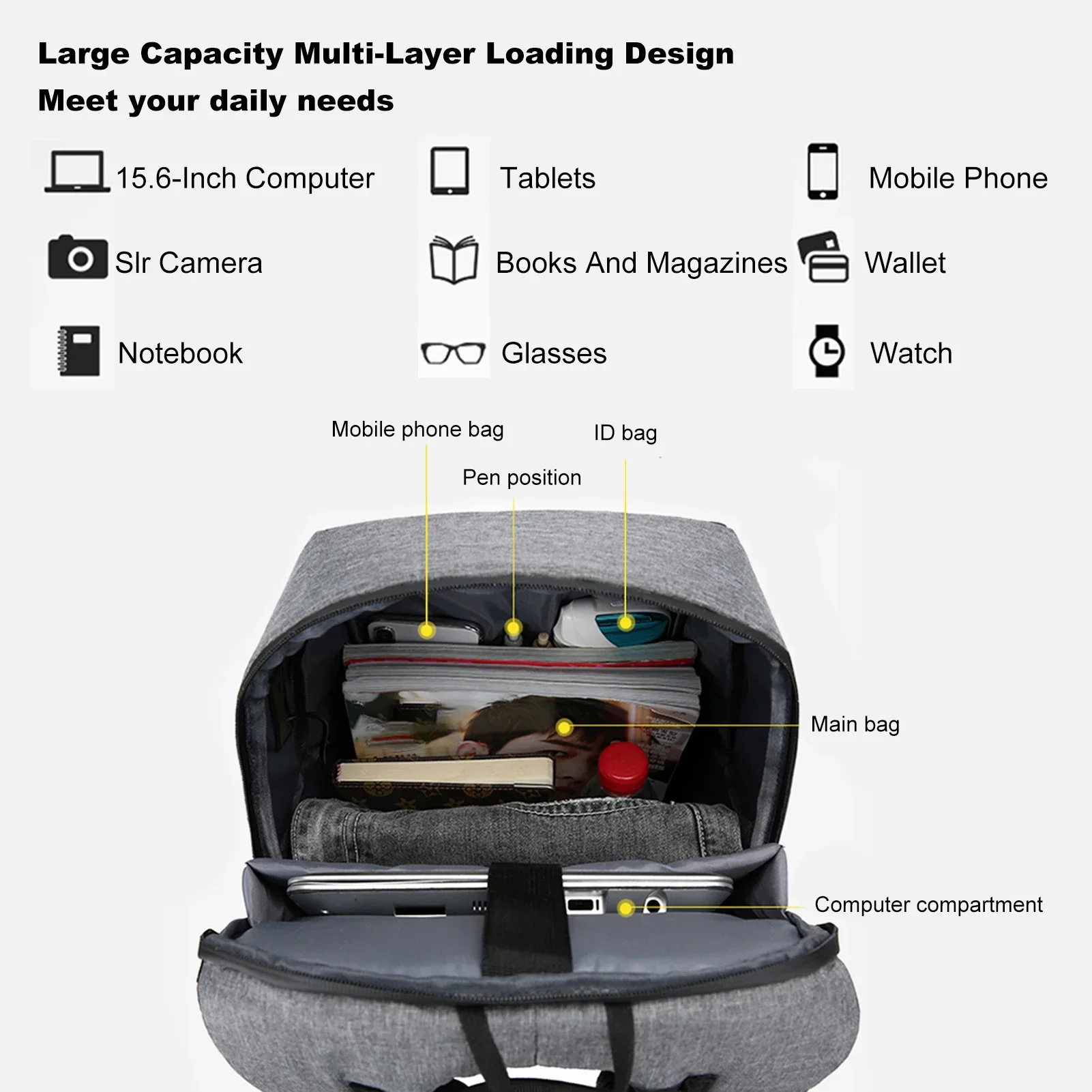 Laptop Backpack for 17 Inch La - огляд і ціна Fashion Backpack Women