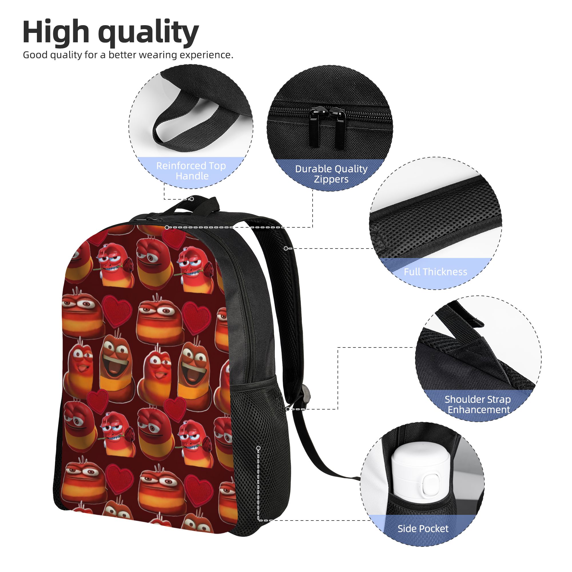 Larva Yellow Larva Red Backpac - огляд і ціна School Backpack Teen