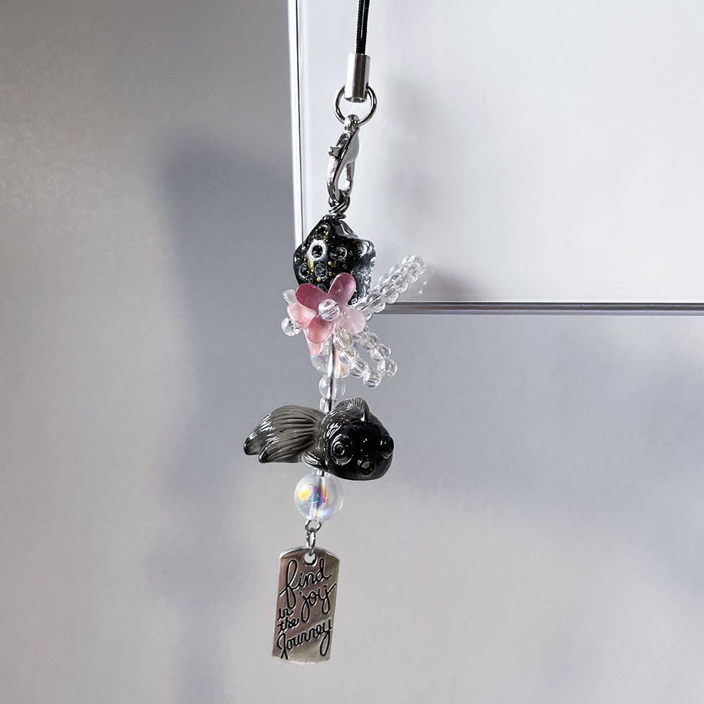 Black Goldfish Phone Charm Cha - огляд і ціна Fashion Backpack Women