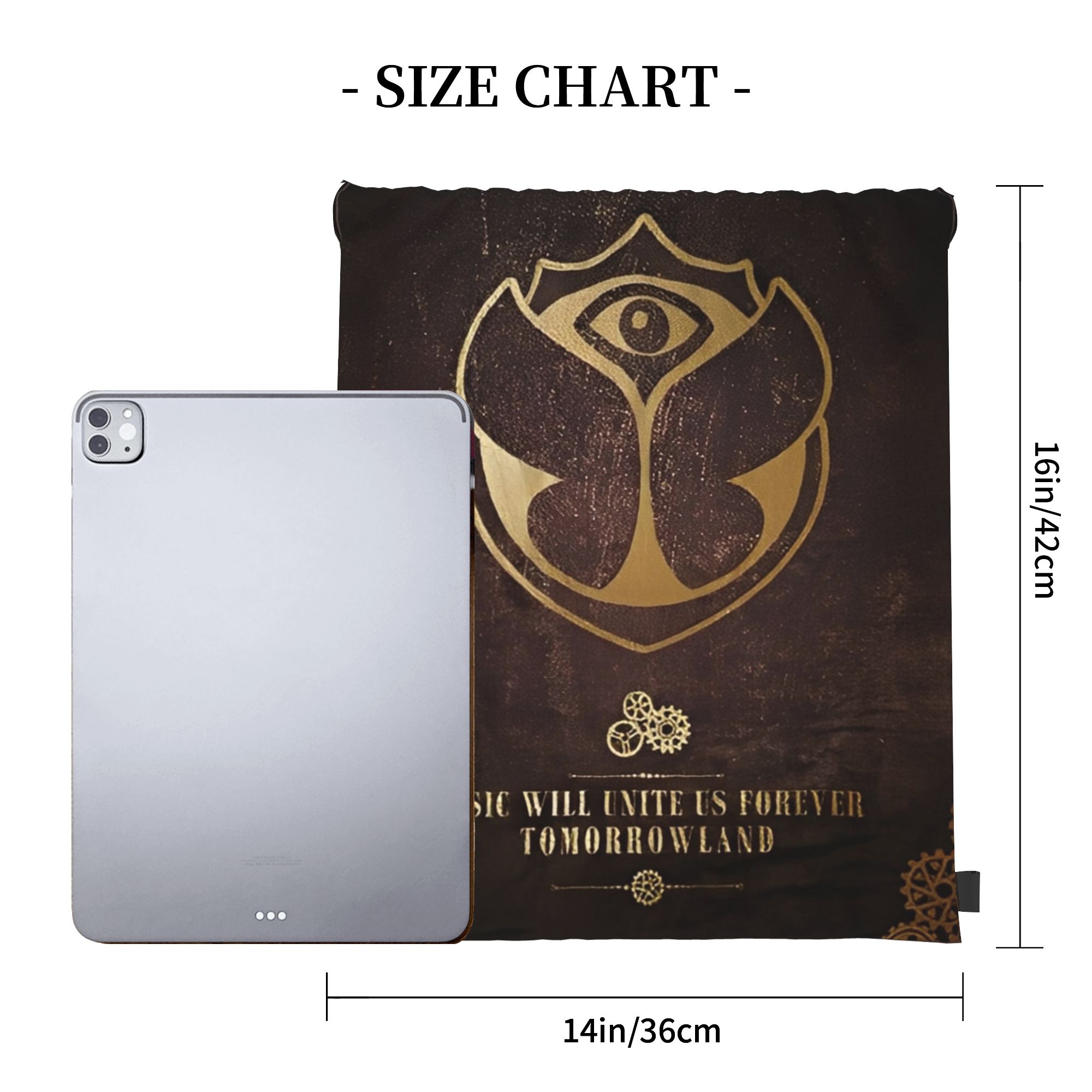 Tomorrowlands  Drawstring Bags - огляд і ціна Drawstring Gym Bag