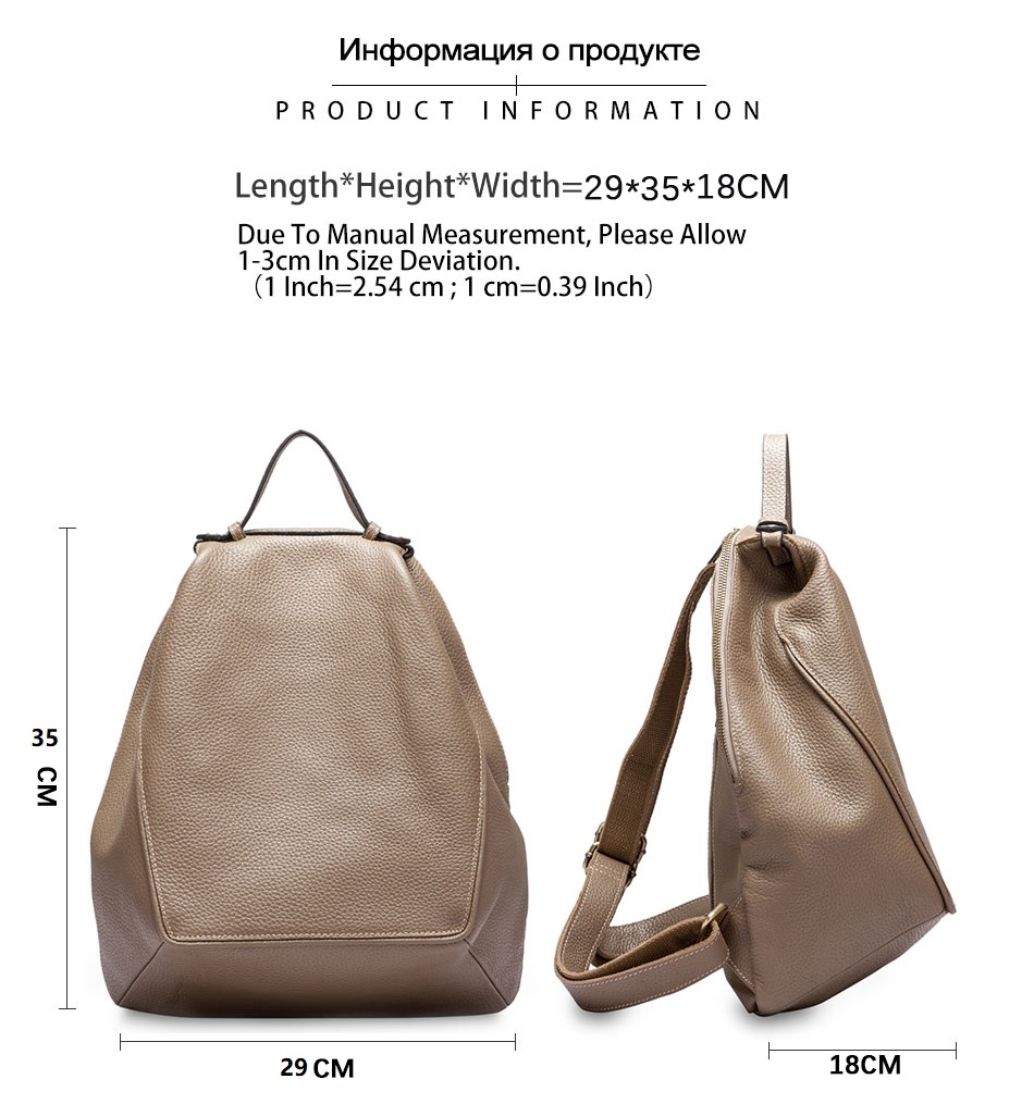 Zency Women 100% Genuine Leath - огляд і ціна Travel Backpack Anti Theft