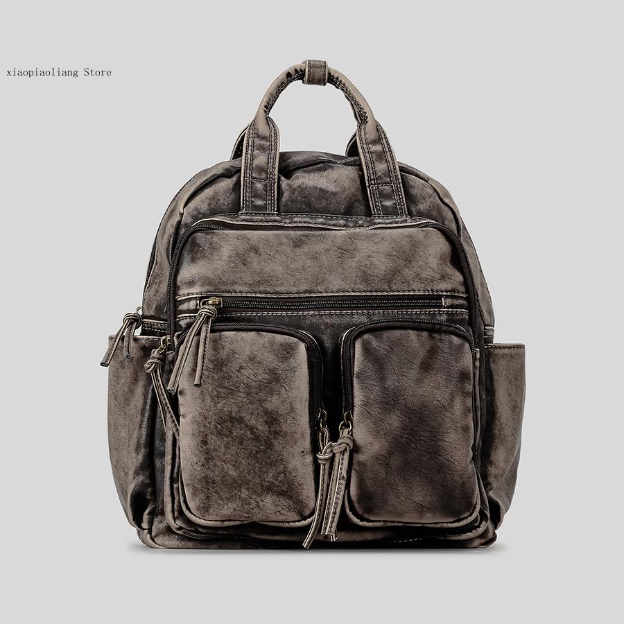 Luxury Soft Washed Pu Leather  - огляд і ціна Leather Backpack Vintage