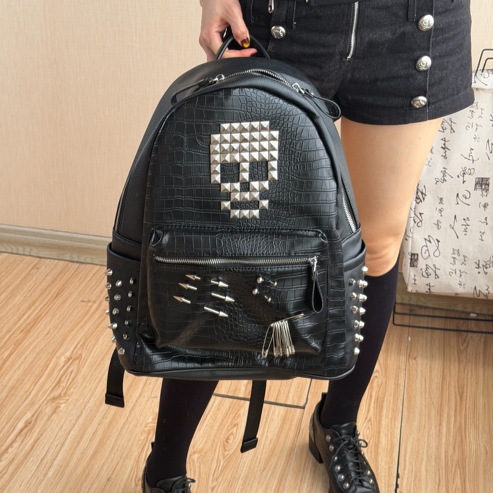Original Black Crocodile Patte - огляд і ціна Fashion Backpack Women