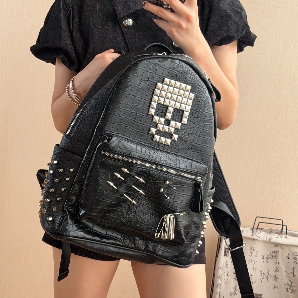 Original Black Crocodile Patte - огляд і ціна Fashion Backpack Women