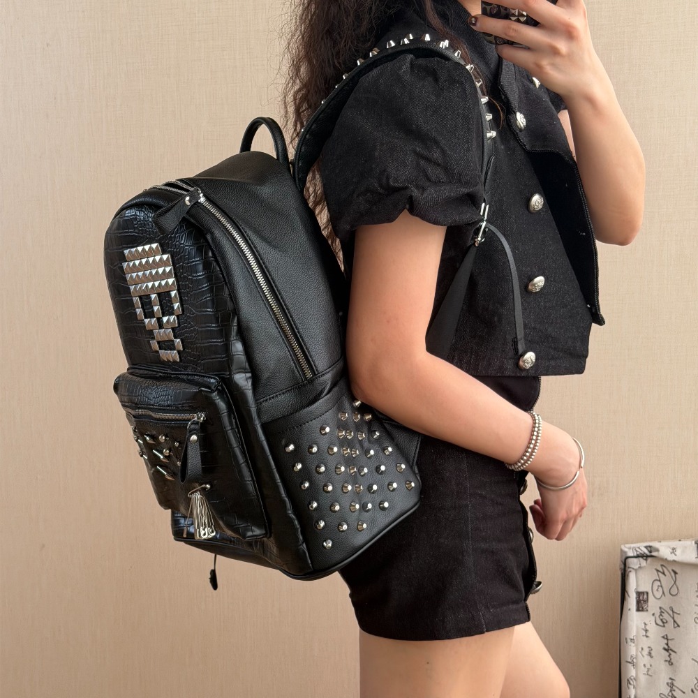 Original Black Crocodile Patte - огляд і ціна Fashion Backpack Women