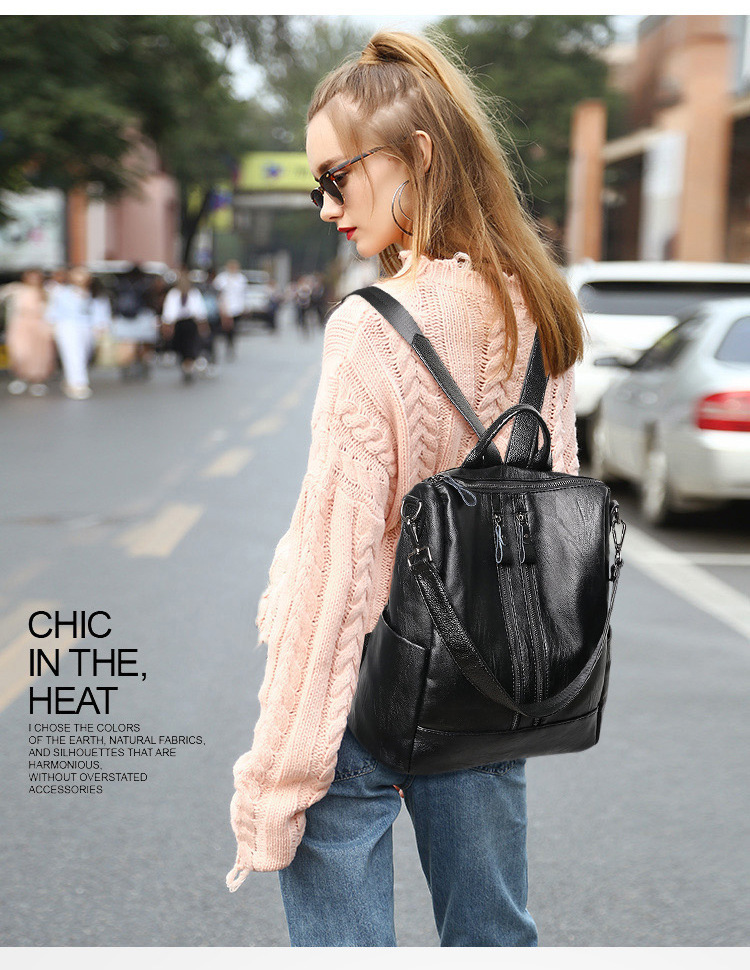 Women Soft Leather Backpack Sc - огляд і ціна Mini Backpack Purse