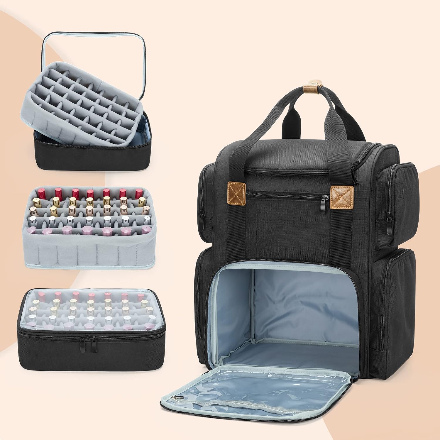 Nail Polish Backpack Holds 70  - огляд і ціна Laptop Sleeve Removable