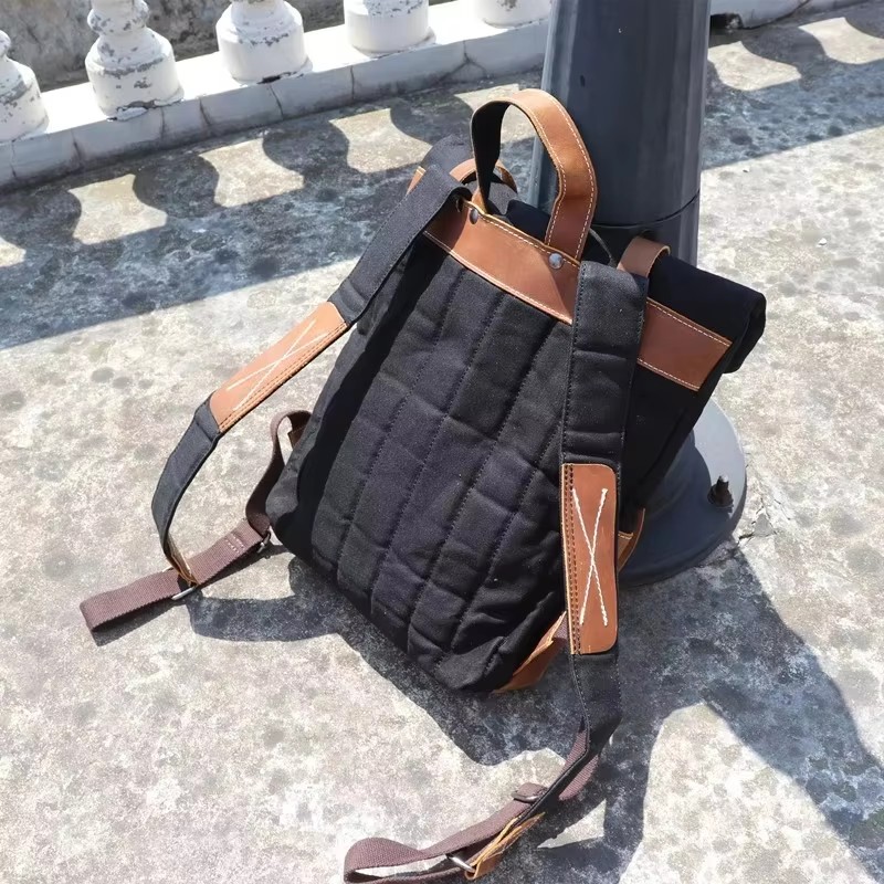 Fashion Men Backpack Waxed Can - огляд і ціна Leather Backpack Vintage