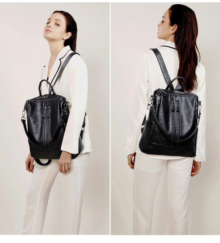 Women Soft Leather Backpack Sc - огляд і ціна Canvas Backpack Casual