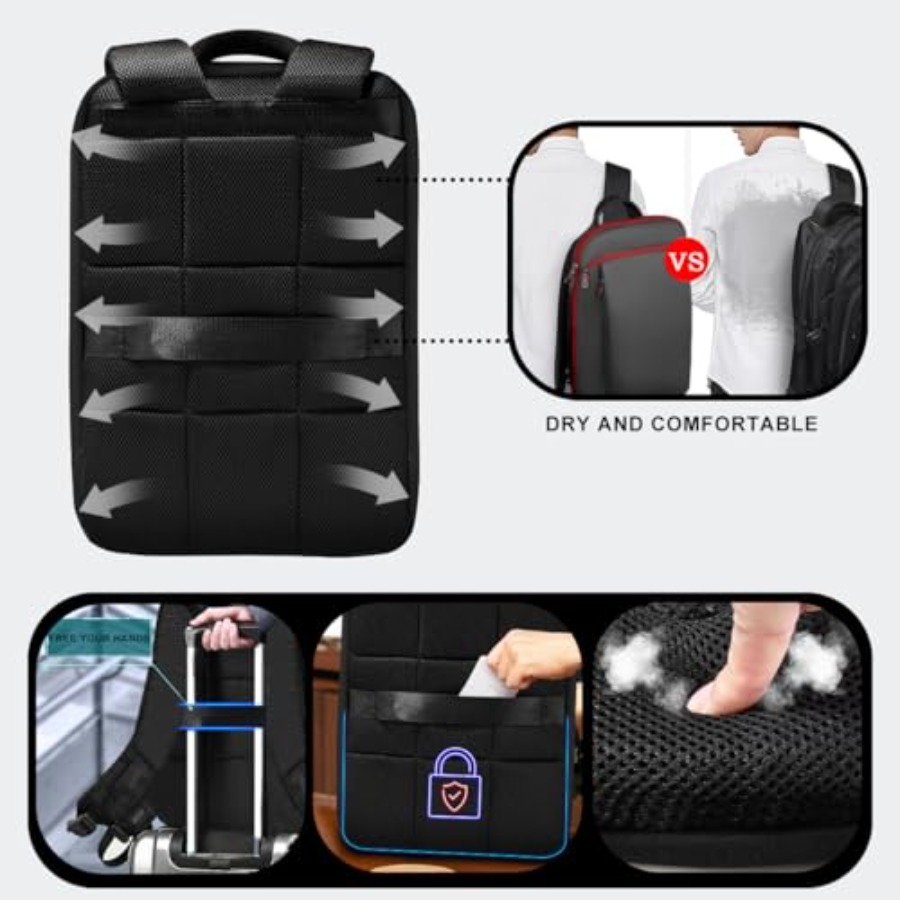 Slim and Expandable 15 15.6 16 - огляд і ціна Travel Backpack Anti Theft