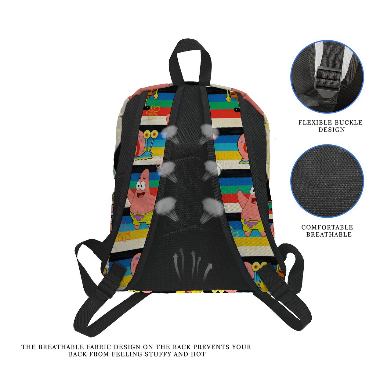 SpongeBob SquarePants Striped  - огляд і ціна School Backpack Teen