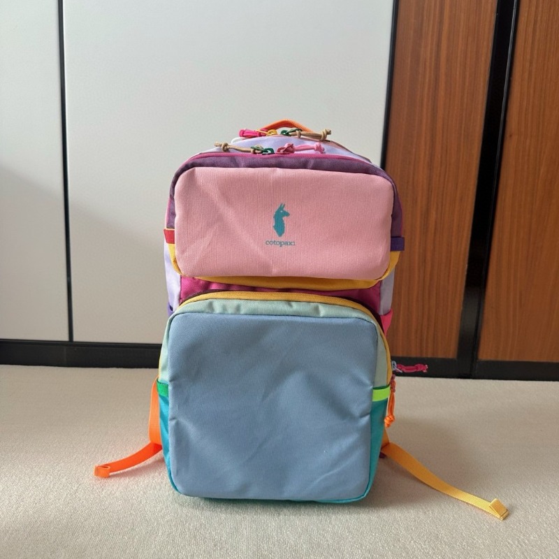 Dopamine Color Block Backpack  - огляд і ціна Canvas Backpack Casual