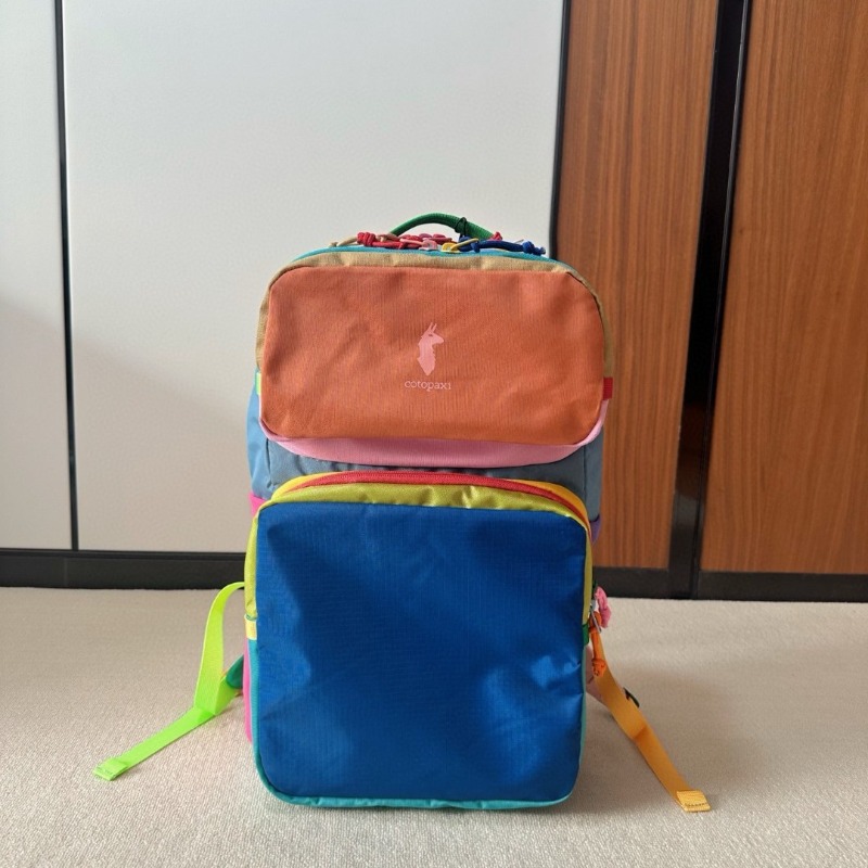 Dopamine Color Block Backpack  - огляд і ціна Canvas Backpack Casual