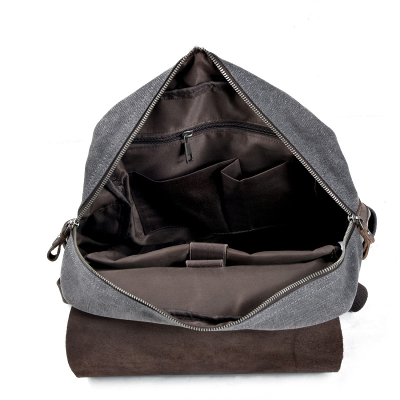 Retro men's backpack, double s - огляд і ціна Canvas Backpack Casual