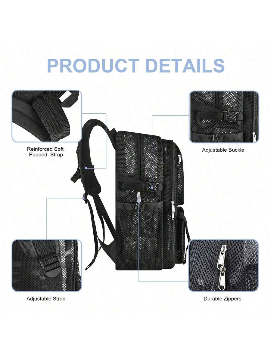 Mesh Backpack 36L Large Heavy  - огляд і ціна Canvas Backpack Casual
