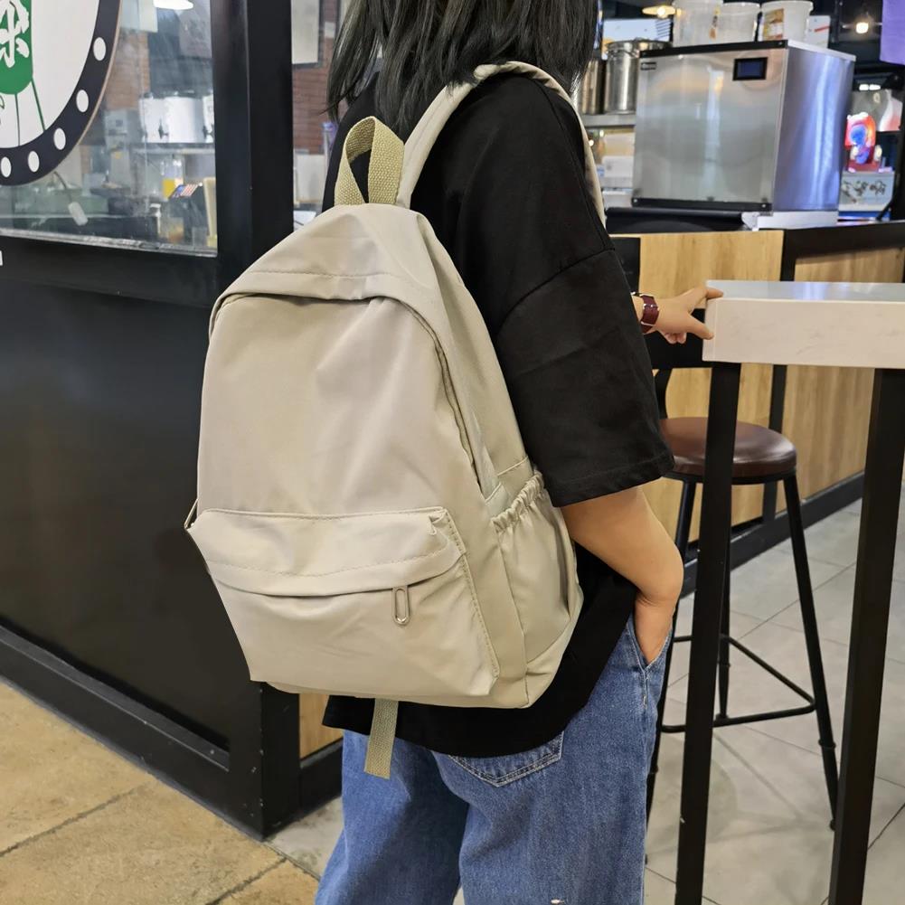 Solid Color Nylon Preppy Backp - огляд і ціна School Backpack Teen