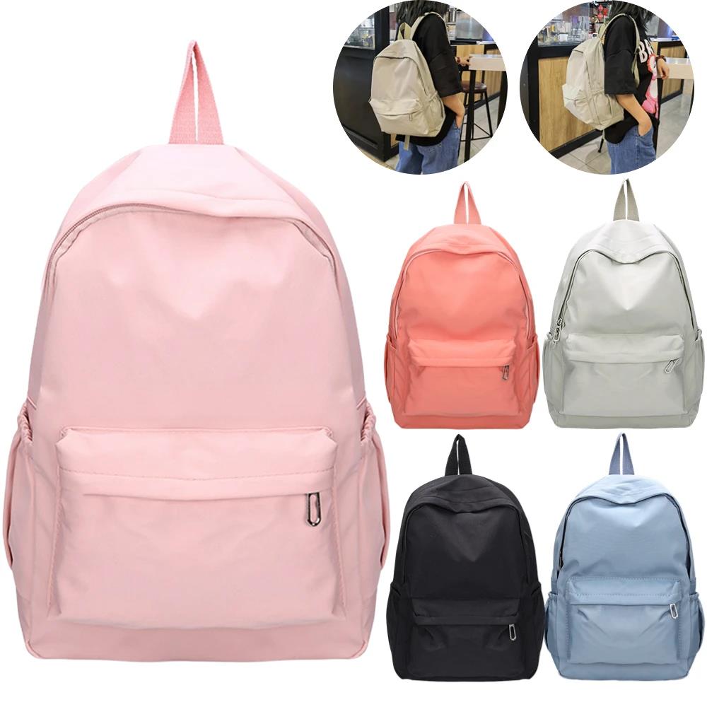 Solid Color Nylon Preppy Backp - огляд і ціна School Backpack Teen