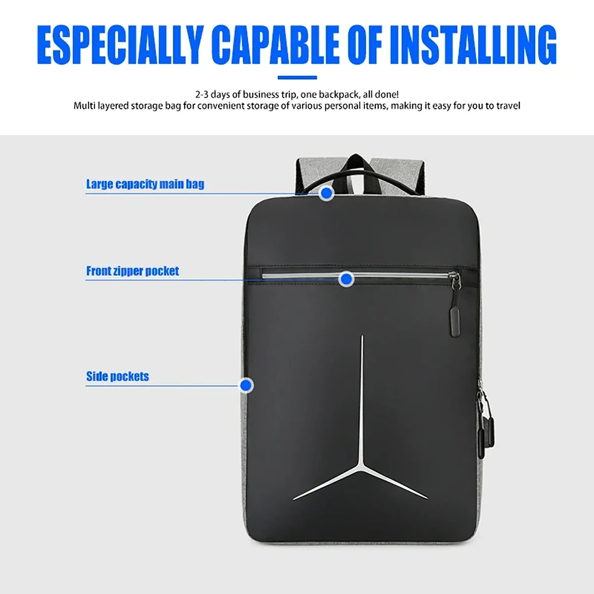 Fashion Anti Theft USB Waterpr - огляд і ціна Travel Backpack Anti Theft
